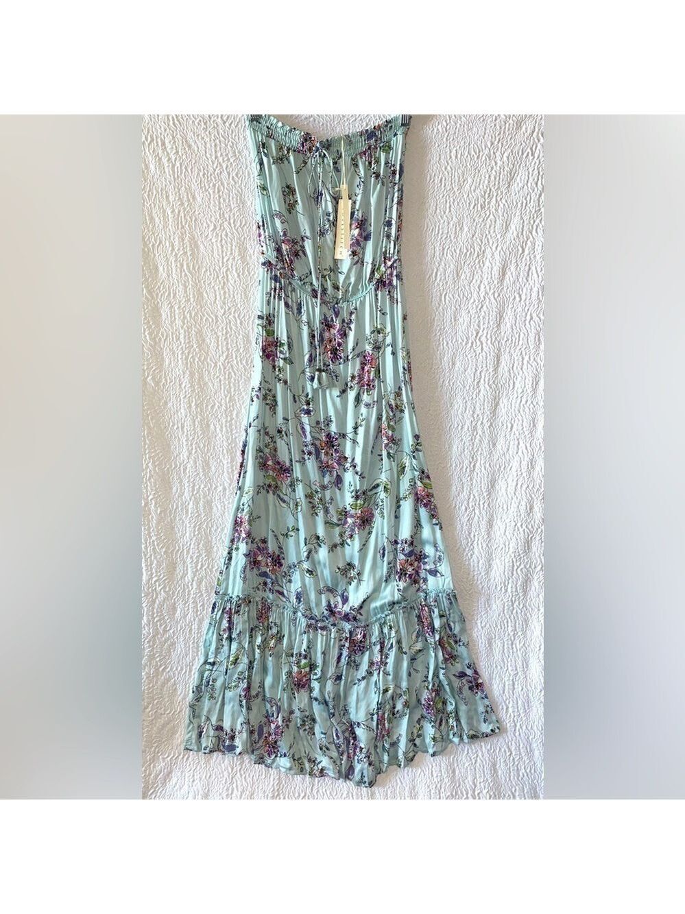 LOVE STITCH Strapless Maxi Dress